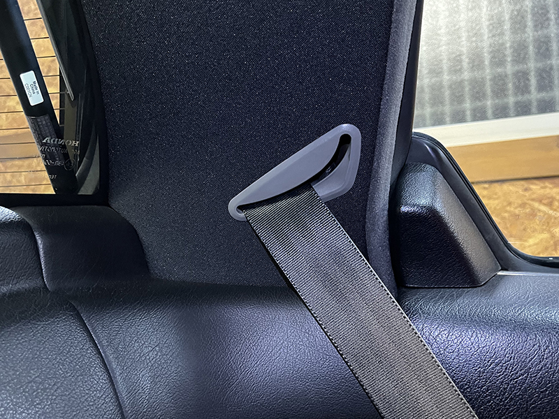 NSX シートベルトのガイド部は前期型のまま