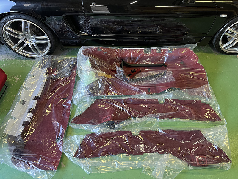 NSX 02R用ニューピュアレッドカーペット 1式