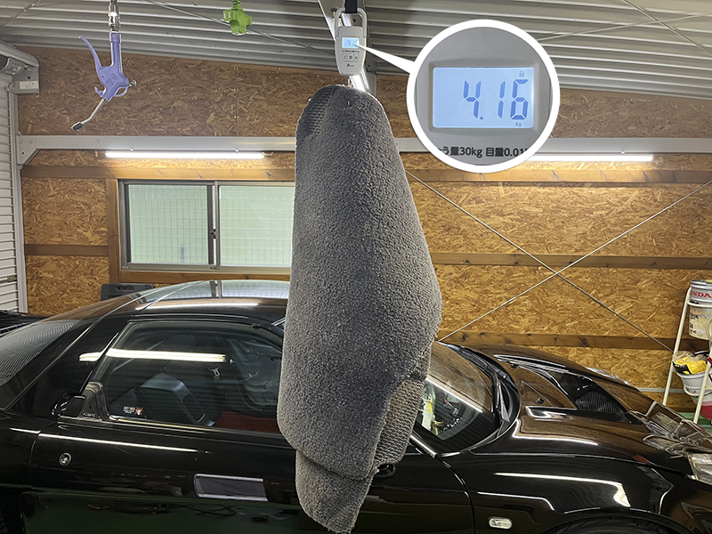 NSX 1991クーペ フロアマット重量：4.16kg