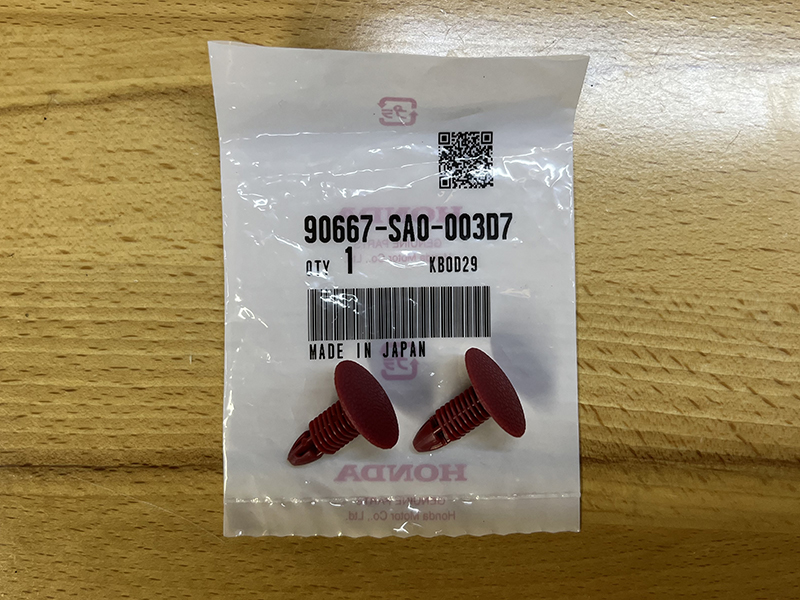 NSX 02R ニューピュアレッド クリツプ,トリム 7MM *R145L* 90667-SA0-003D7