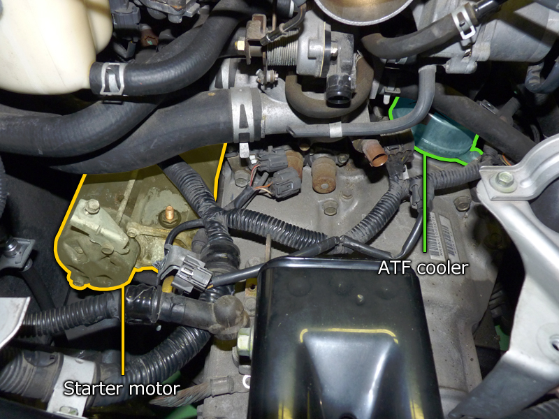 NSX AT → MT conversion Starter and ATF cooler