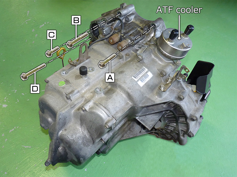 NSX AT → MT conversion Transmission fixing bolt (upper side), starter fixing bolt