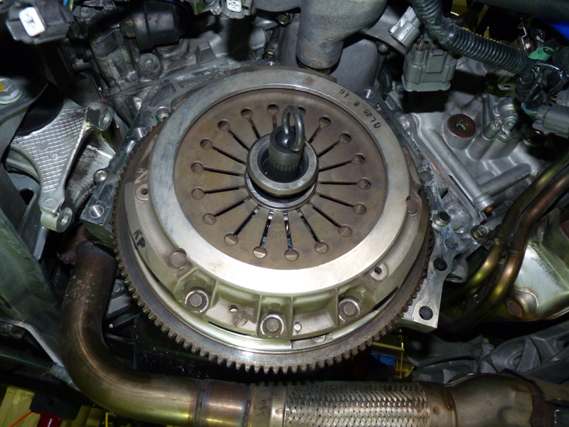 NSX AT→MT換装 クラッチ取り付け完了