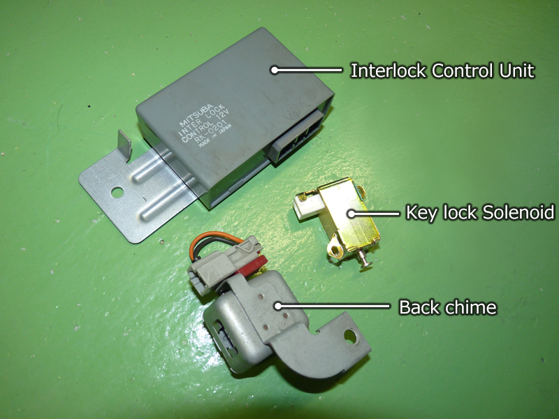 Parts removed due to NSX manual transmission