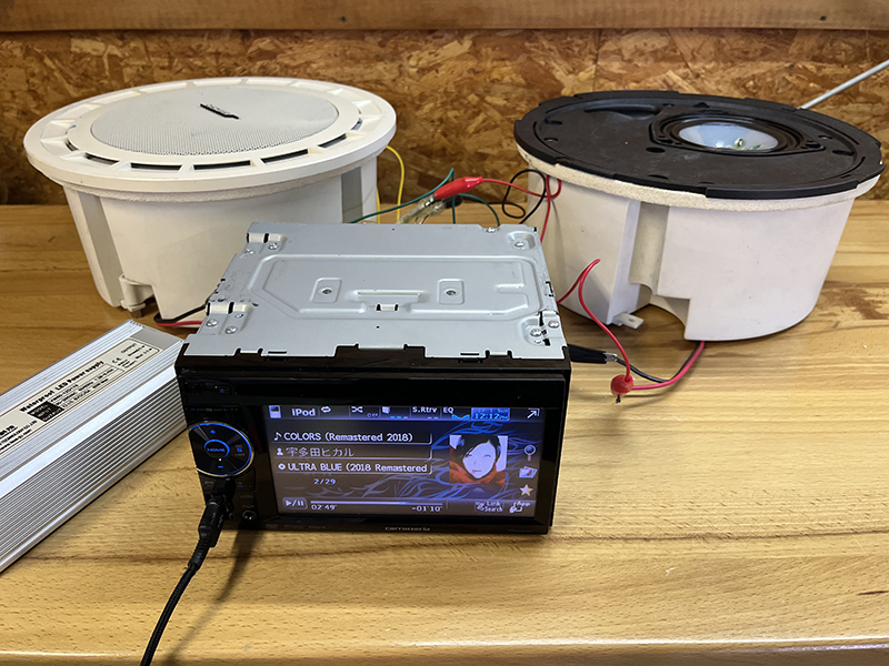 BOSE 111CL-TⅢ 机上での音出し確認