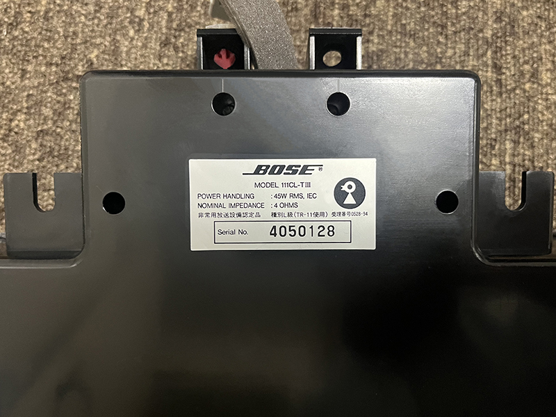 NSX 純正BOSE サブウーファー 111CL-TⅢ換装 ラベル貼り付け