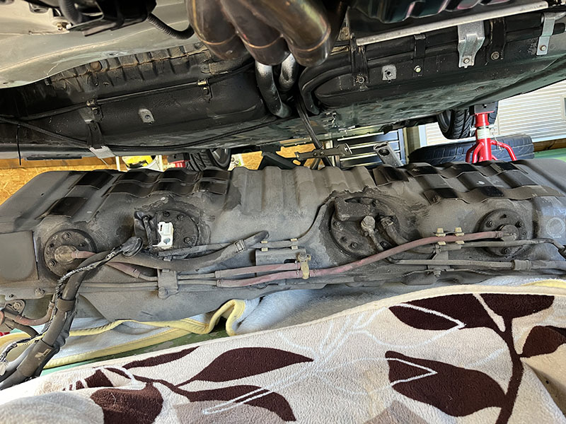 NSX 燃料タンク取り外し完了