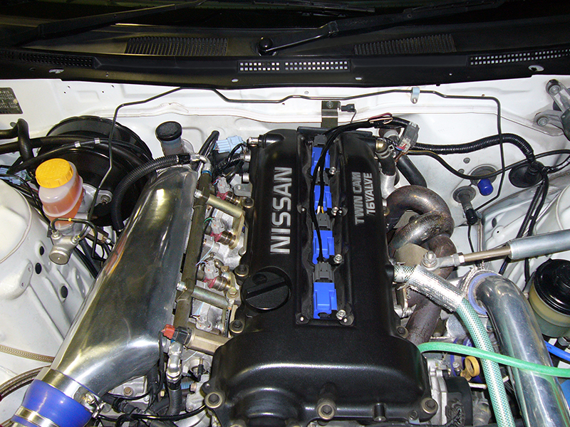 >S14用マスターシリンダ換装完了(全体)